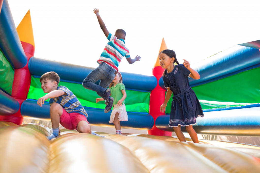 Inflatables bounce houses, obstacle courses, slides for rent