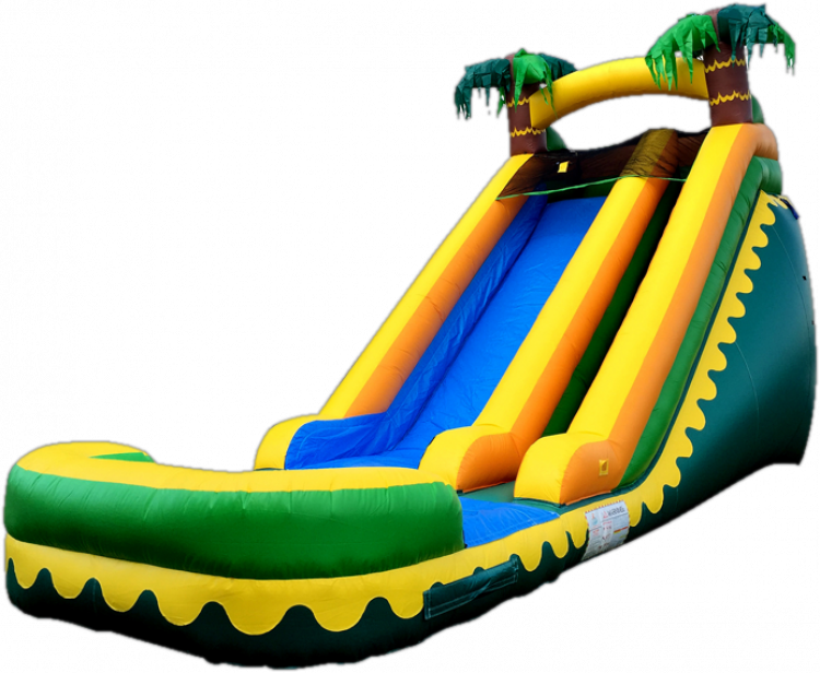 18ft Tropical Inflatable Slide